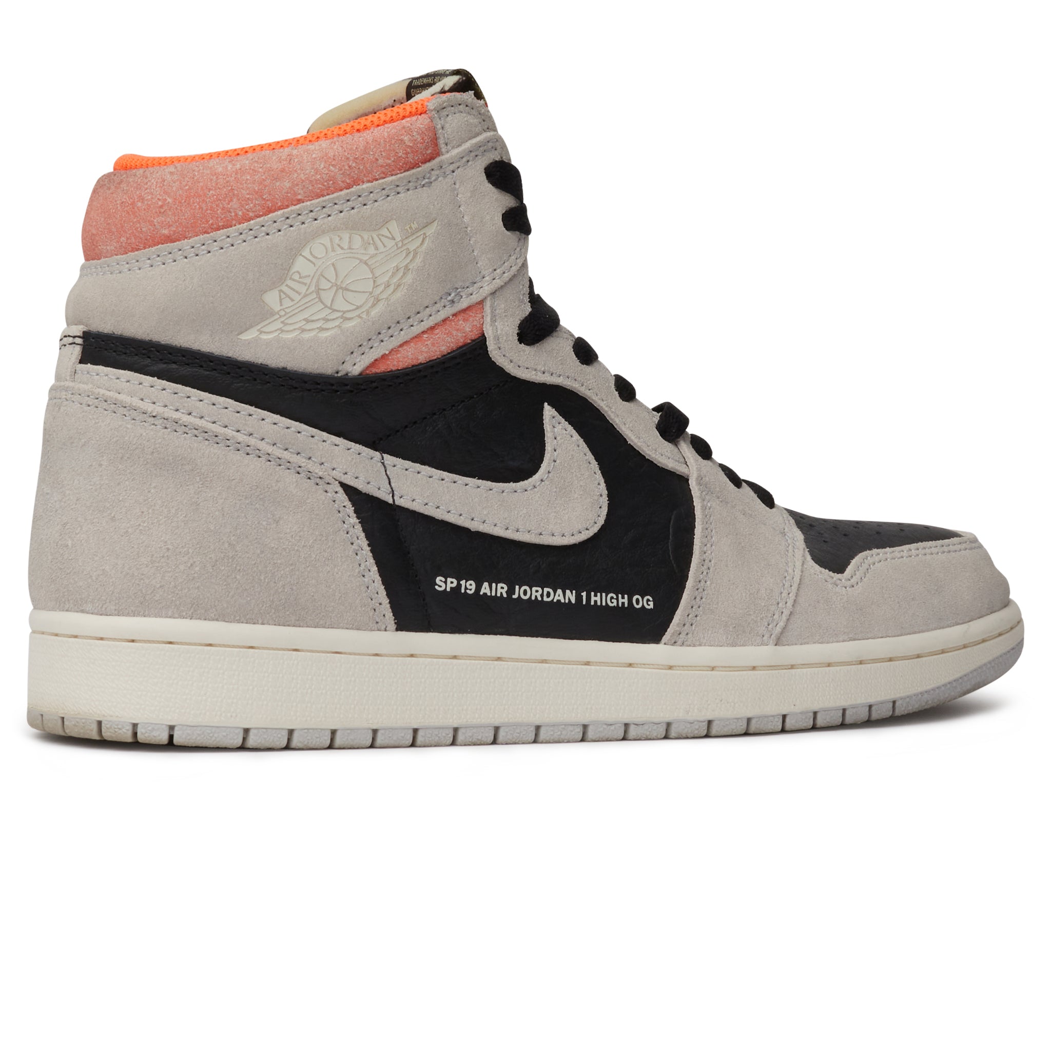 Image of Air Jordan 1 Retro High Neutral Grey Hyper Crimson
